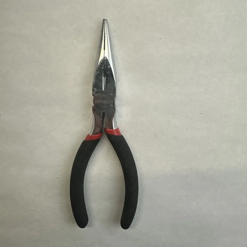 Durabuilt 8 inch Long Nose Pliers Heat Treated Steel Wire Cutter - Picture 1 of 7